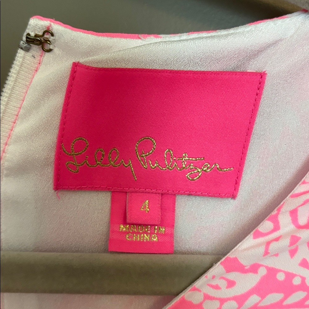 Lilly Pulitzer Pink and White Mini Dress - Picture 2 of 7